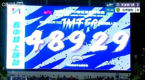 48929人见证京津对决 津门虎主场连丢四球 48929人见证京津对决 津门虎主场连丢四球
